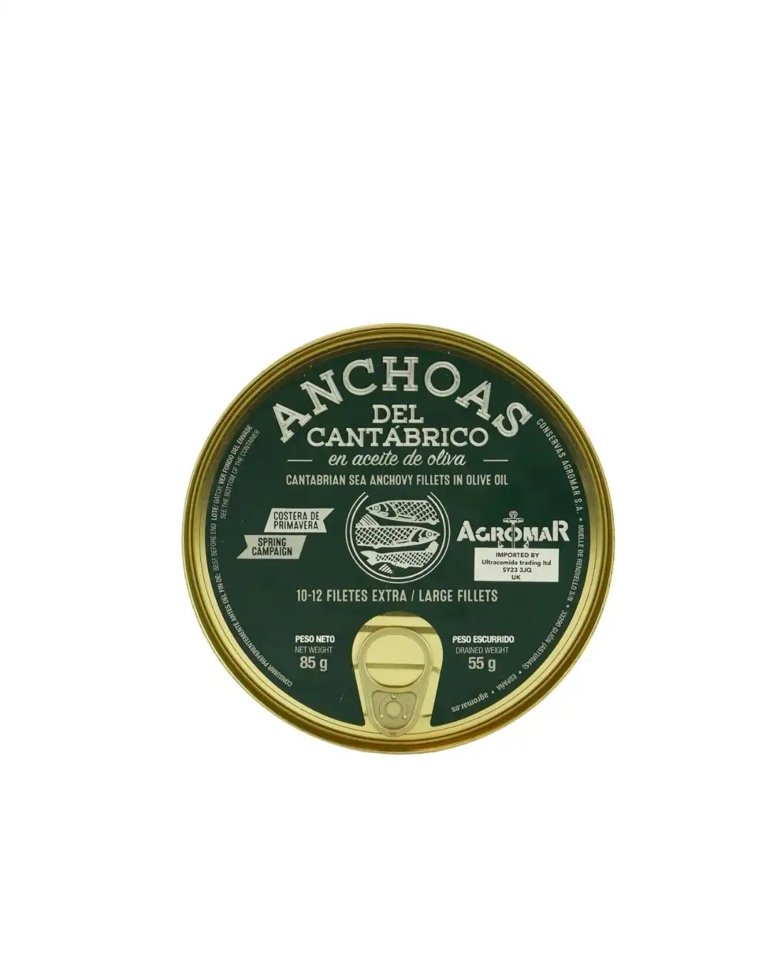 Agromar Anchoas del Cantabrico Size "00" 85g Tin