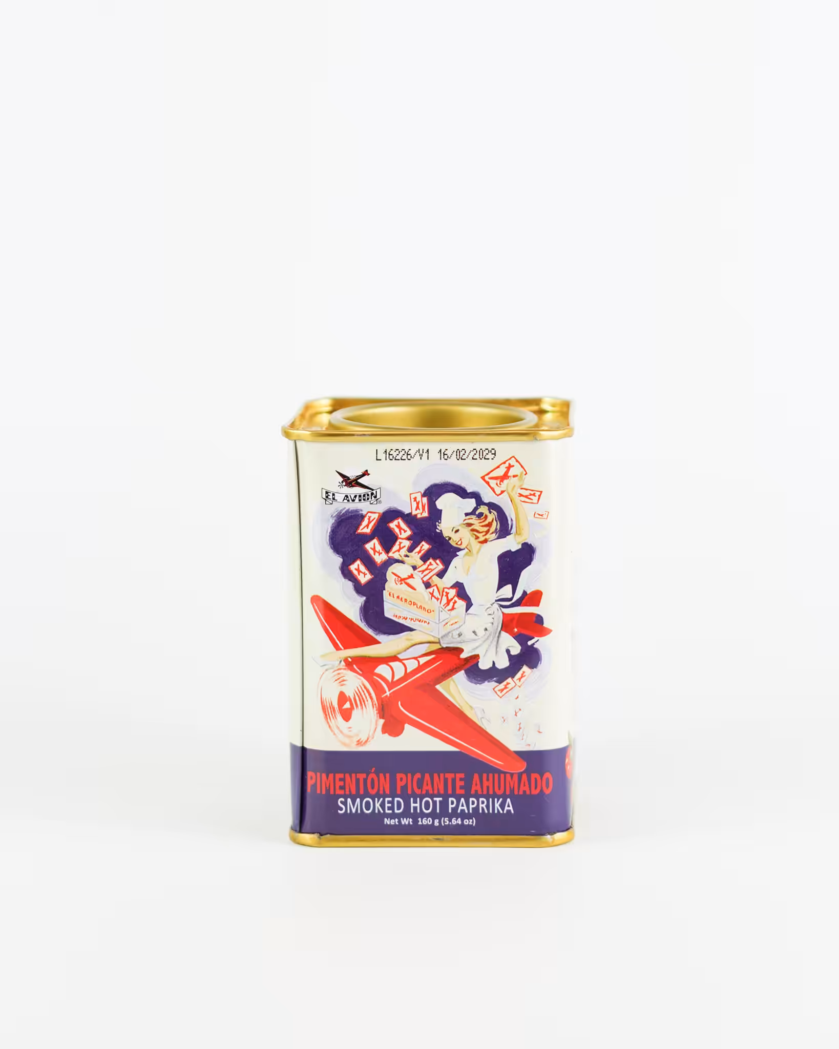 El Avion Smoked Hot Paprika 160g Tin