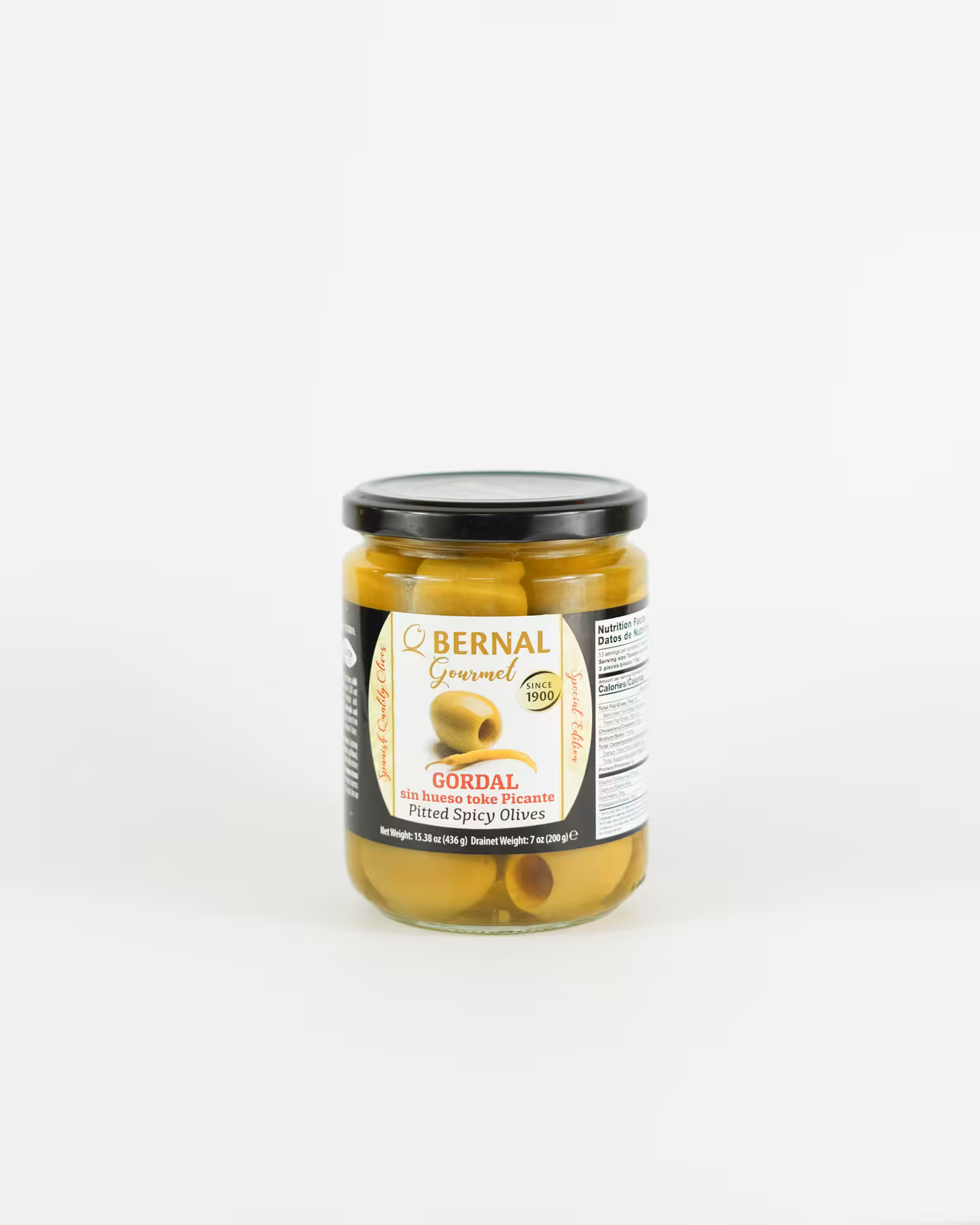 Gourmet Spicy pitted gordal 225g Jar